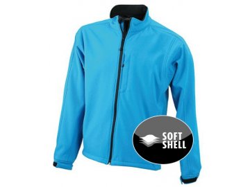 Trendy pánská 3 - vrstvá softshellová bunda modrá