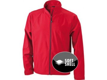 Pánská SoStylová pánská 3vrstvá softshellová bunda červená