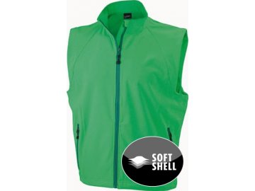 Pánská Softshell vesta (Barva Červená, Velikost oděvů XXL)