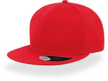 Dětská kšiltovka s rovným (plochým) kšiltem  Snap back červená