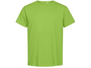 Pánské kvalitní tričko vyšší gramáže z Bio bavlny do 8XL limetková