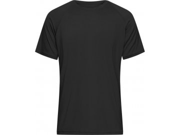 Pánské funkční tričko z kvalitního prodyšného materiálu regulujícího vlhkost černá