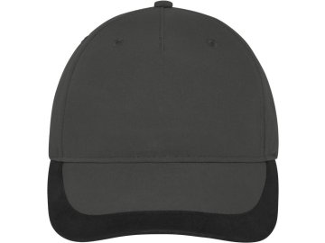Sportovní kšiltovka s širokým ozdobným pruhem na kšiltu šedá tmavá