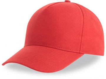 Dětská pevná kšiltovka s 5 panely Recy Five červená