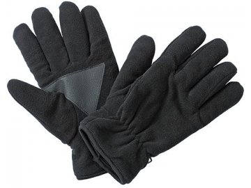 Teplé micro fleece rukavice černá