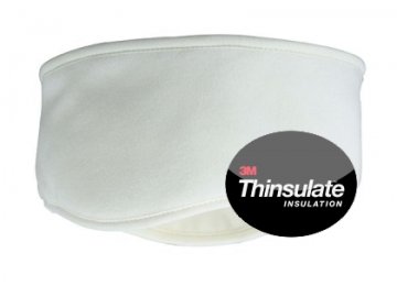 Teplá, tvarovaná čelenka s Thinsulate interlining bílá