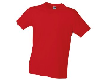 Přiléhavé pánské tričko červená