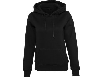 Dámská mikina s kapucí vyšší gramáže BY026 černá