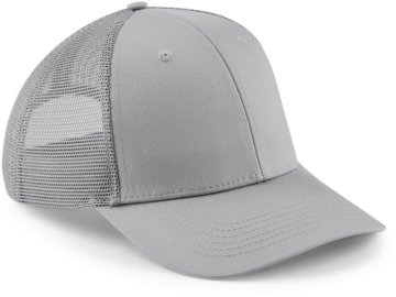 Kšiltovka 6 panelová Urbanwear Trucker B646 Šedá světlá