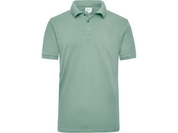 Pánská pracovní polokošile Workwear Polo JN801 zelená mlhavá
