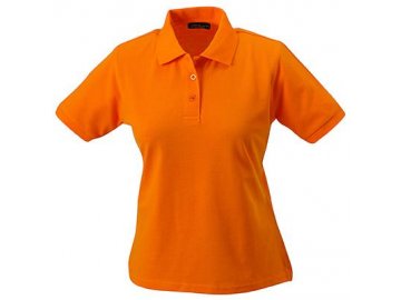Odolné dámské klasické triko polo s pratelností až 95° oranžová