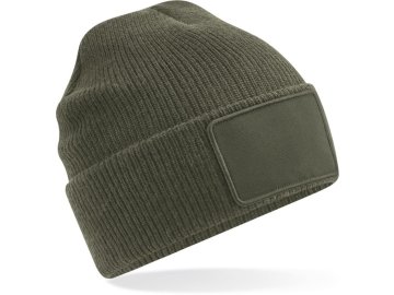 Zimní čepice Thinsulate™ Patch s výměnou nášivkou B540 military zelená