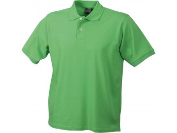 Klasické pánské piqué tričko polo zelená