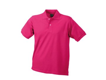 Klasické pánské piqué tričko polo růůžová