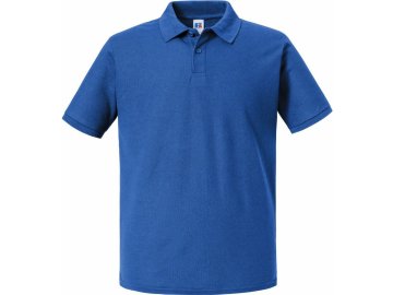 Pánská polokošile piqué Authentic Eco 570M modrá královská