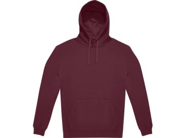 Pánská, unisex mikina s kapucí Hoodie vínová