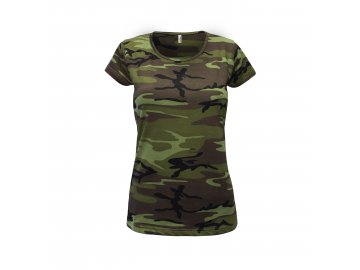 Dámské tričko camouflage, military design