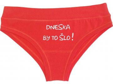 Spodní kalhotky DNESKA BY TO ŠLO! červená