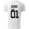 Tričko s potiskem KING 01 bílé