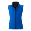 Dámská dvouvrstvá softshellová vesta modrá
