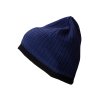Čepice s kontrastním okrajem modrá
