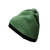 Čepice s kontrastním okrajem zelená