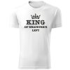 Tričko s potiskem KING OF WHATEVER'S LEFT bílá