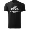 Tričko s potiskem KING OF WHATEVER'S LEFT černá