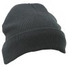 Teplá dvojitě pletená čepice s propojením Thinsulate šedá tmavá