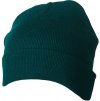 Teplá dvojitě pletená čepice s propojením Thinsulate zelená tmavá