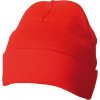 Teplá dvojitě pletená čepice s propojením Thinsulate červená
