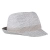 Letní klobouk v proutěném vzhledu grey melange
