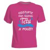 Dětské tričko s potiskem MÁM ŠÍLENOU TETU - ruzova