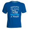 Dětské tričko s potiskem MÁM ŠÍLENOU TETU - royal