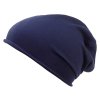 slabá čepice z Bio Bavlny v ležérním stylu Bio Cotton Beanie  navy