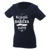 Dámské tričko NEJLEPŠÍ BABIČKA NA SVĚTĚ černá