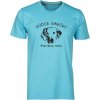Pánské tričko s potiskem VŮDCE SMEČKY zlatý retrívr přede mnou modrá atol