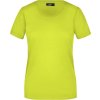 dámské tričko s kulatým elastickým výstřihem JN901 žlutá acid