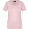 dámské tričko s kulatým elastickým výstřihem JN901  růžová světlá