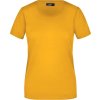 dámské tričko s kulatým elastickým výstřihem JN901  žlutá zlatavá