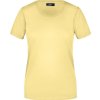 dámské tričko s kulatým elastickým výstřihem JN901 žlutá světlá