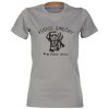 Dámské tričko s potiskem VŮDCE SMEČKY labrador přede mnou šedá ocelová