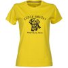 Dámské tričko s potiskem VŮDCE SMEČKY labrador přede mnou žlutá