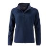 Příjemná měkká dámská softshellová bunda navy