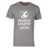 Pánské tričko s potiskem ZROZENÍ LEGEND se znamením STŘELEC šedá