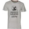 Pánské tričko s potiskem ZROZENÍ LEGEND se znamením STŘELEC melír