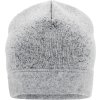 Velmi pohodlná odolná melírovaná čepice ze zaplétaného fleece bílá