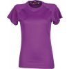 Dámské funkční sportovní tričko s raglánovými rukávy fialová