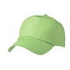 Kšiltovka s lehce laminovaným předním panelem zelená limetková