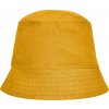 Jednoduchý plátěný klobouček žlutá